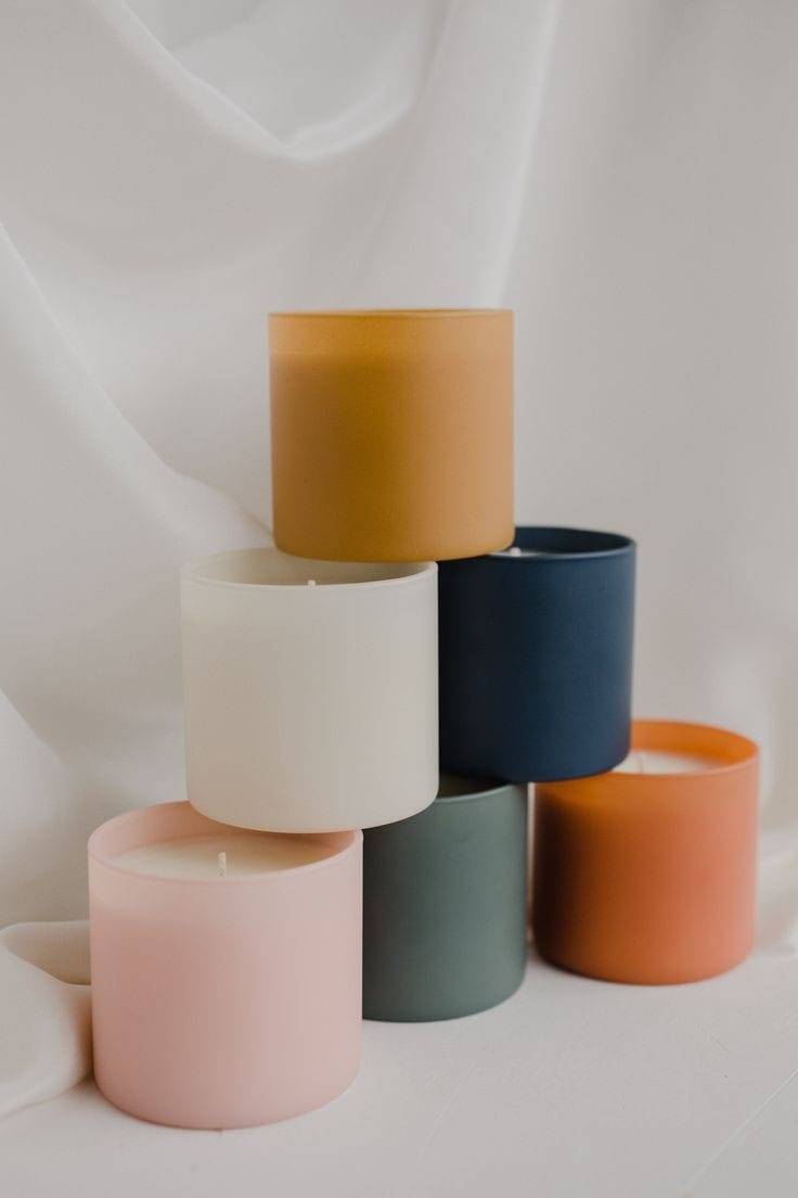 Colorful Glass Candle Holders